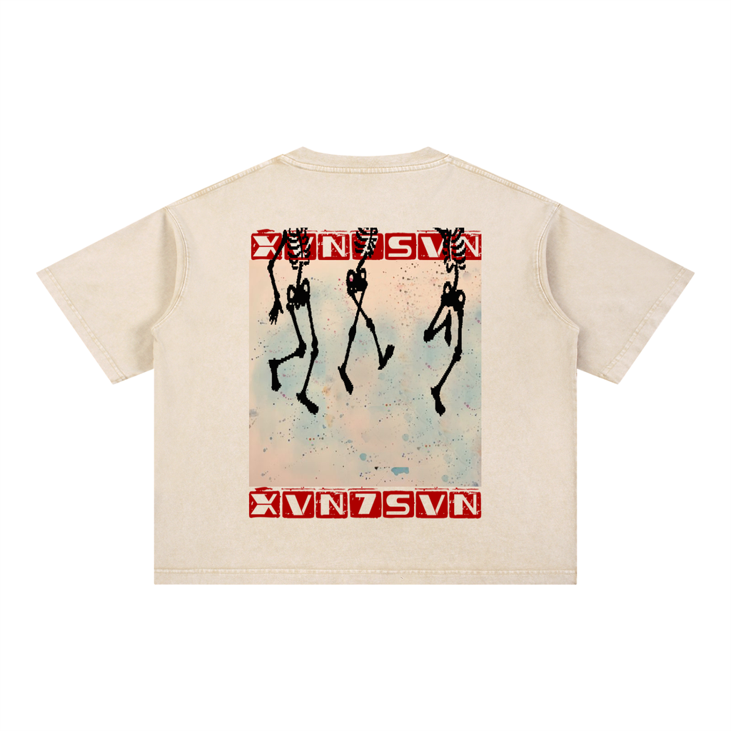 Mineral Wash Boxy Cotton T-Shirt