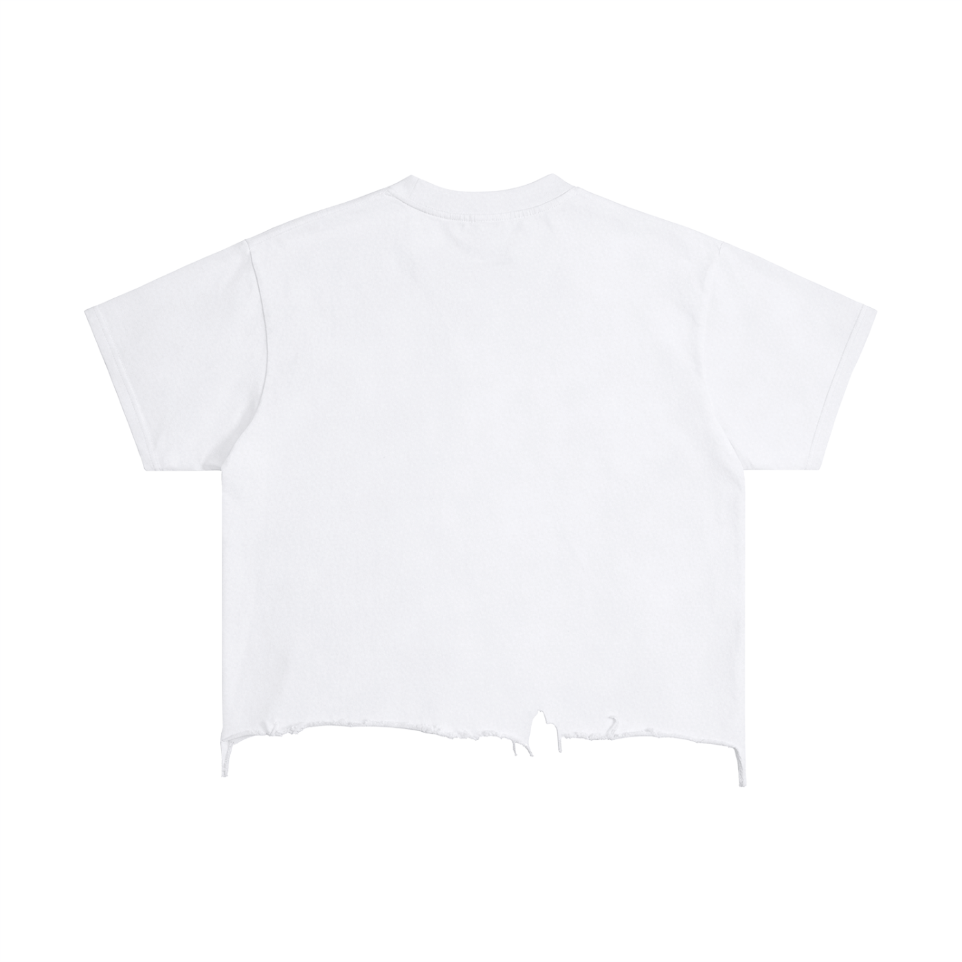 Xvn Vintage Wash Boxy Distressed Hem T-Shirt